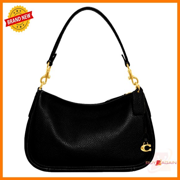 Soft Pebble Leather Crossbody Bag with Detachable Handle